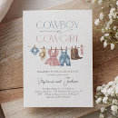 Search for western gender reveal invitations Boots or bows