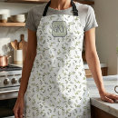 Search for olive green aprons Watercolor
