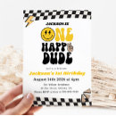 Search for boy 1st birthday invitations One cool dude