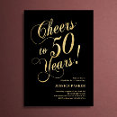 Search for classic formal 50th birthday invitations Elegant