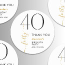 Search for black and white birthday stickers Typography