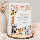 Search for gold safari invitations Oh baby