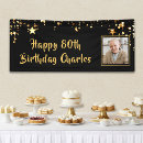 Search for happy birthday decor Black and gold