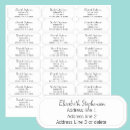 Search for glossy return address labels Transparent