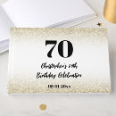 Search for 70th birthday guest books Elegant