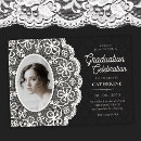 Search for lace graduation invitations Vintage