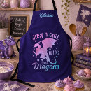 Search for dragons aprons Whimsical