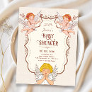 Search for angel baby shower invitations Vintage