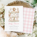 Search for animal baby girl shower invitations Mother to be