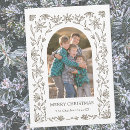 Search for neutral christmas cards Botanical