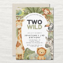 Search for two wild invitations Baby animals