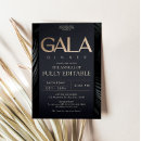 Search for fundraising dinner invitations Black and gold