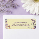 Search for pink feathers return address labels Modern