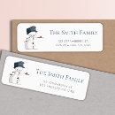 Search for winter cardinal return address labels Whimsical