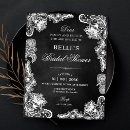 Search for black white lace bridal shower invitations Vintage