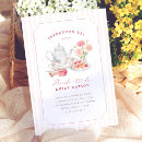 Search for tea bridal shower invitations Vintage tea party