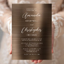 Search for bronze wedding invitations Modern
