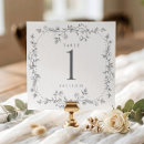 Search for silver numbers table wedding table cards Elegant