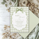 Search for green and white baby shower invitations Gender neutral