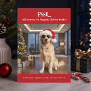 Search for funny pet photo christmas cards Naughty list