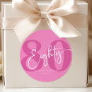 Search for 80th party stickers Adult birthday party
