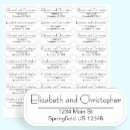 Search for transparent return address labels Minimalist