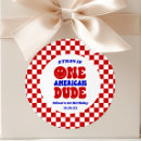 Search for vintage american stickers Red white and blue