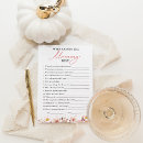 Search for printable baby shower games Who knows mummy best