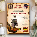 Search for pirate baby shower invitations Skull