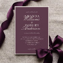 Search for plum wedding invitations Vintage