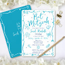 Search for navy blue bar bat mitzvah invitations Star of david