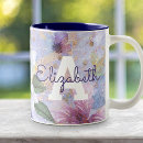 Search for purple floral mugs Vintage