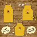 Search for heart face aprons Yellow