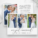 Search for reception wedding announcement cards Eloped