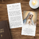 Search for religious funeral prayer cards Virgin mary