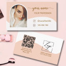 Search for arched business cards Pink