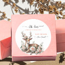 Search for pink deer stickers Watercolor