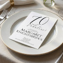 Search for seventy birthday invitations Minimal typography simple