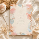 Search for seashell wedding invitations Watercolor