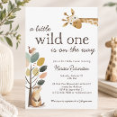 Search for a little wild one baby shower invitations Animal
