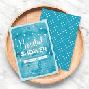 Search for blue bridal shower invitations Stylish