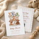 Search for cute animal baby shower invitations For her
