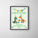 Search for dinosaur birthday posters For kids