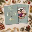 Search for joy peace love christmas cards Rustic