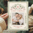 Search for vintage photo christmas cards Gingham