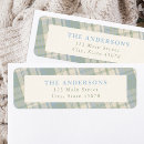 Search for plaid return address labels Cute