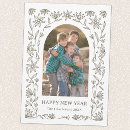Search for unique new years cards Botanical