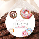 Search for doughnut thank you stickers Pink