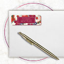Search for plum return address labels Colourful