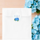 Search for blue hydrangeas wedding stickers Blue and white